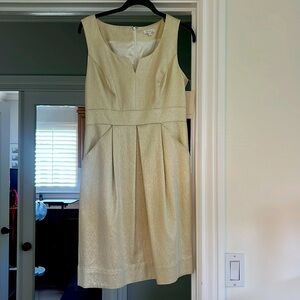 Never worn tags on gold shoshanna day time party dress